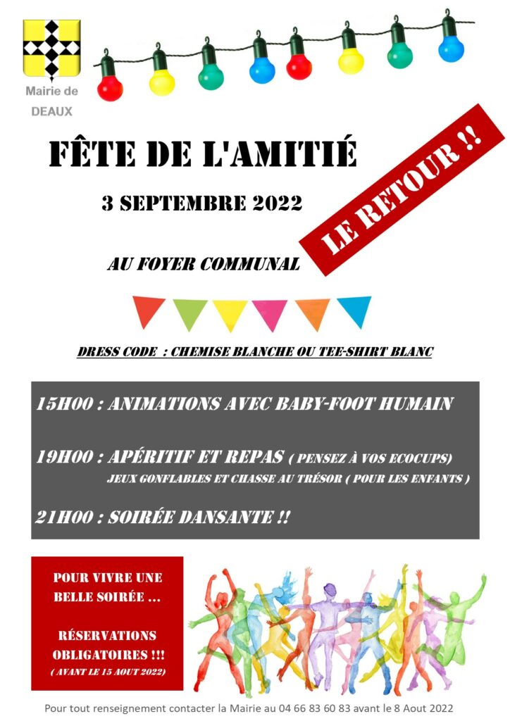 FÊTE DE L’AMITIÉ